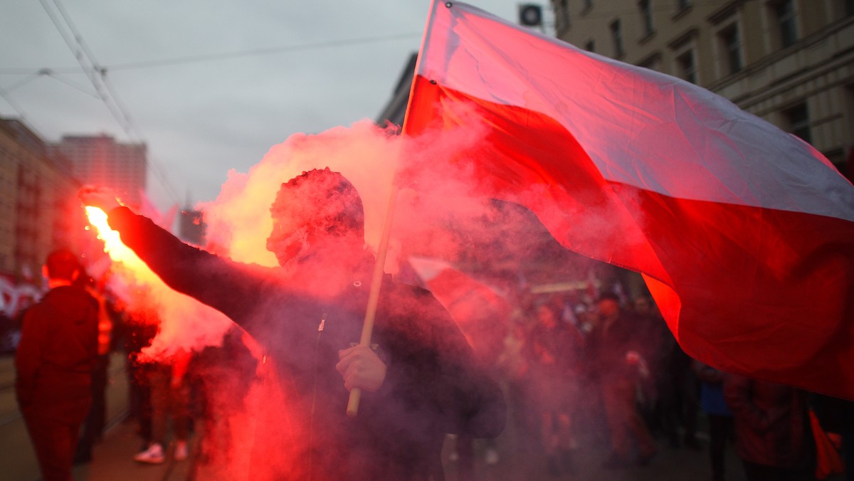 Marsz Niepodległości w Warszawie 11 listopada 2022 r.