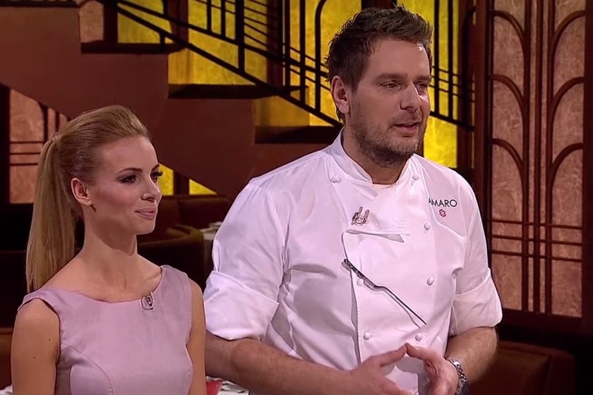 Izabela Janachowska i Wojciech Modest Amaro w Hell's Kitchen