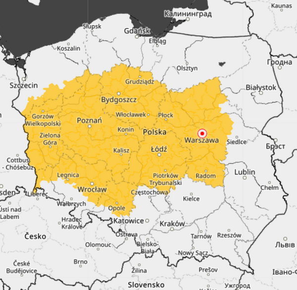 Ostrzeżenia przed upałem obowiązują w zachodniej oraz środkowej Polsce