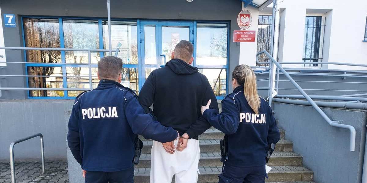 Łódź. Złodziej samochodu zaskoczony przez policję.