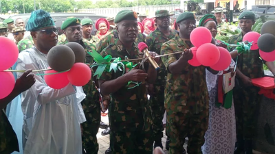 Chief of Army Staff,  Lt.- Gen. Taoreed Lagbaja inaugurated the newly constructed Headquarters of 8 Division Nigerian Army Sokoto. [NAN]