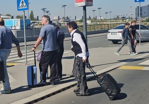 Goran Bregović na aerodromu