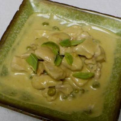 Édes zöld currys thai padlizsán