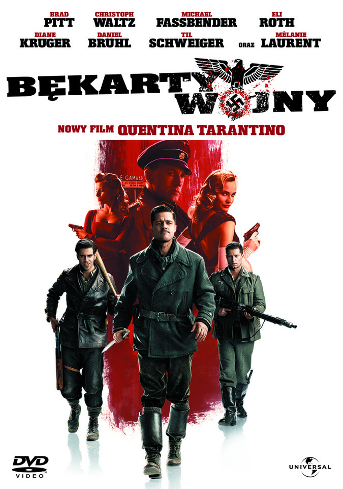 Okładka wydania DVD filmu "Bękarty wojny'