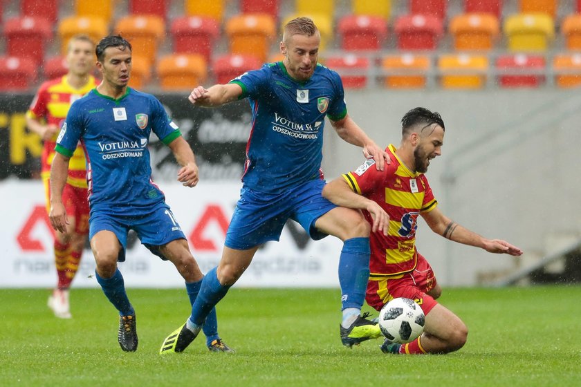 Pilka nozna. Ekstraklasa. Miedz Legnica - Legia Warszawa. 22.09.2018