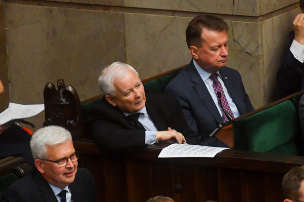 Wicepremier, prezes PiS Jarosław Kaczyński, minister obrony narodowej Mariusz Błaszczak