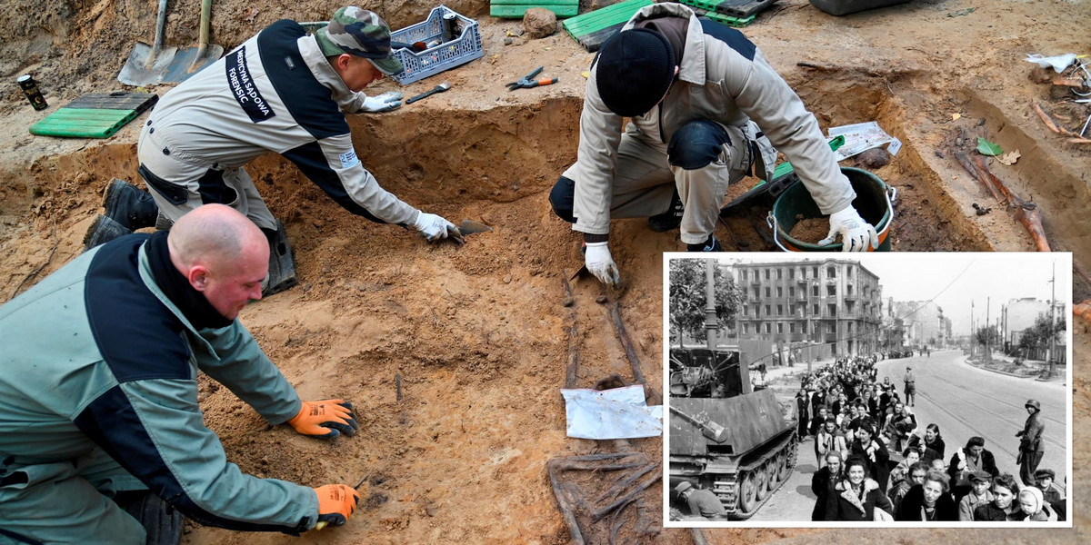 Naukowcy odkryli masowy grób mieszkańców Warszawy wypędzonych po Powstaniu. 