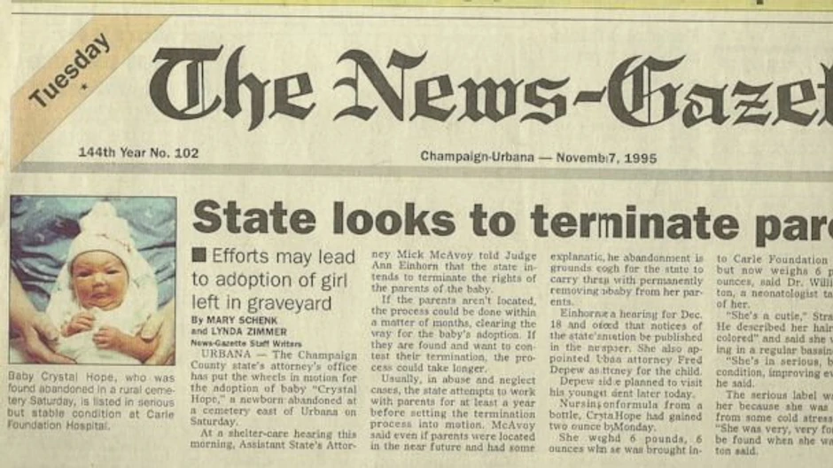 Isečak iz novina koje su izveštavale o nestanku male Skajler