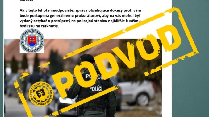 Polícia upozorňuje, že skutočné predvolania nikdy neposielajú e-mailom a už vonkoncom nevyzerajú takto. (ilustračné foto)