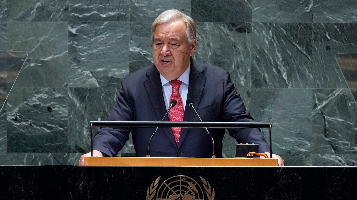 Generálny tajomník OSN António Guterres.
