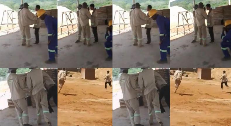 Chinese boss runs, begs for mercy as workers chase, beat him over salary arrears