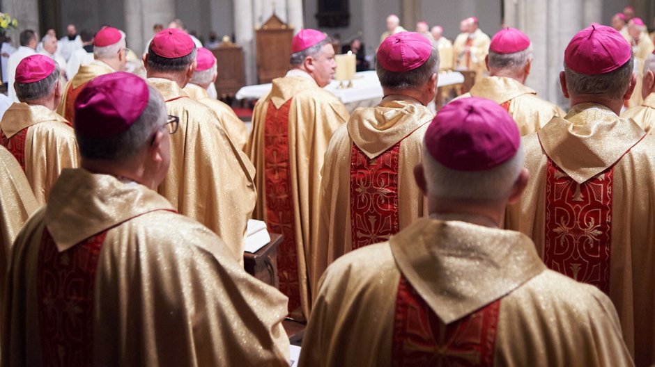 Biskupi na Zebraniu Plenarnym Konferencji Episkopatu Polski w październiku 2020 roku