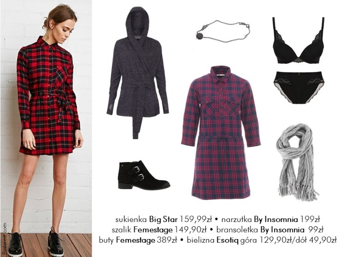 Jesień w kratkę. STYLIZACJE