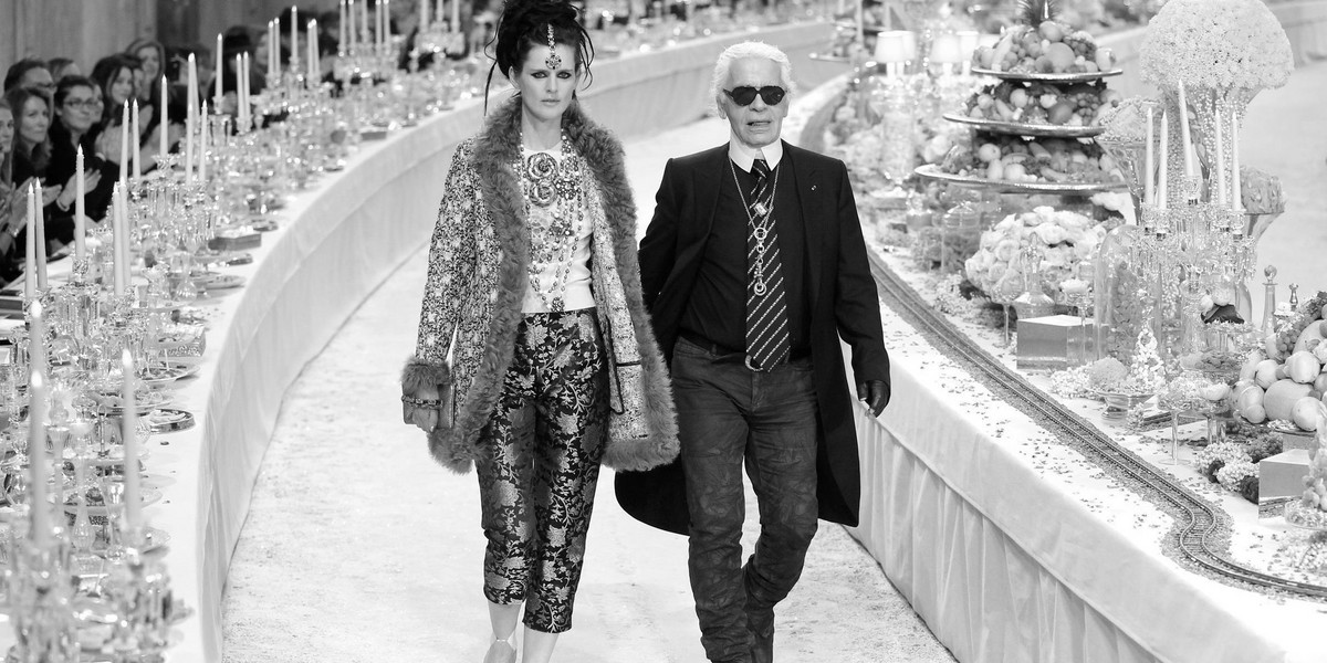 Stella Tennant, Karl Lagerfeld