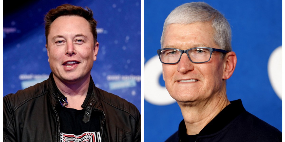 Elon Musk i Tim Cook nie są bezpośrednimi konkurentami, ale wkrótce może się to zmienić.