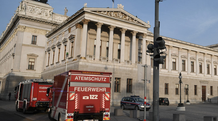 Hetvenen oltották az osztrák parlament tetőszerkezetét / Fotó: MTI