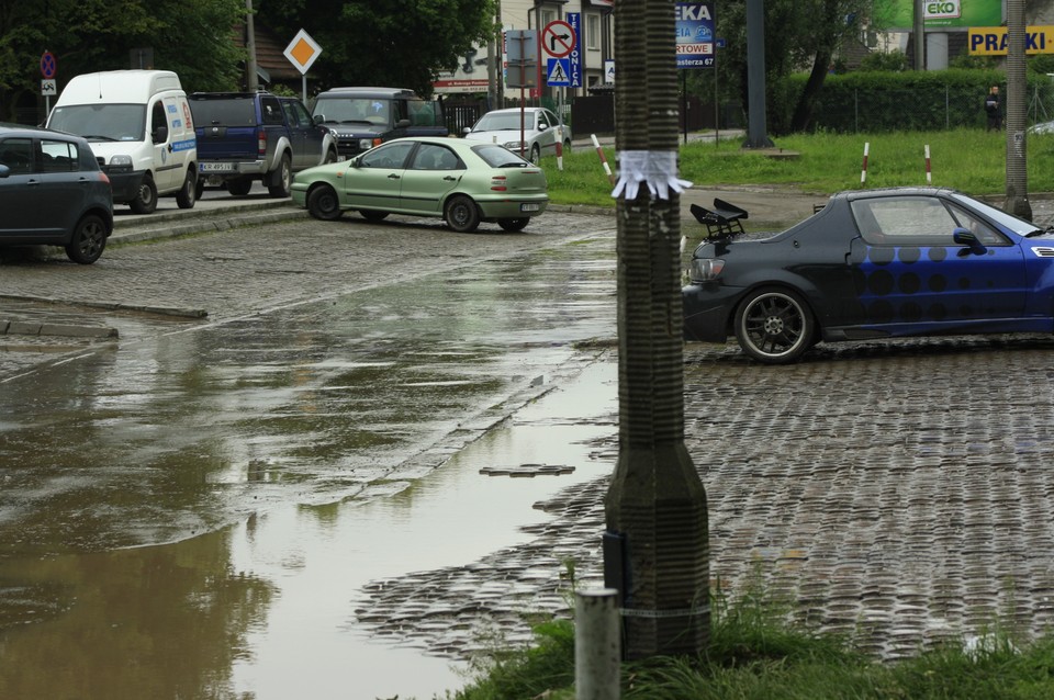 KRAKÓW POWÓDŹ MAJORA CZERWONY PRĄDNIK