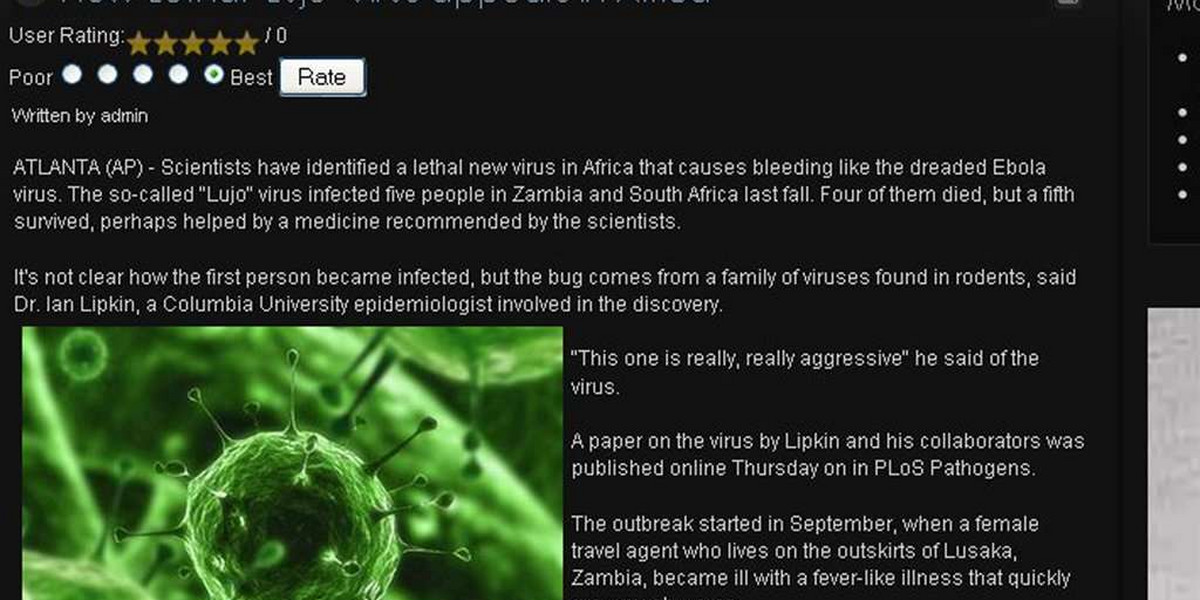 Naukowcy odkryli zabójczy wirus