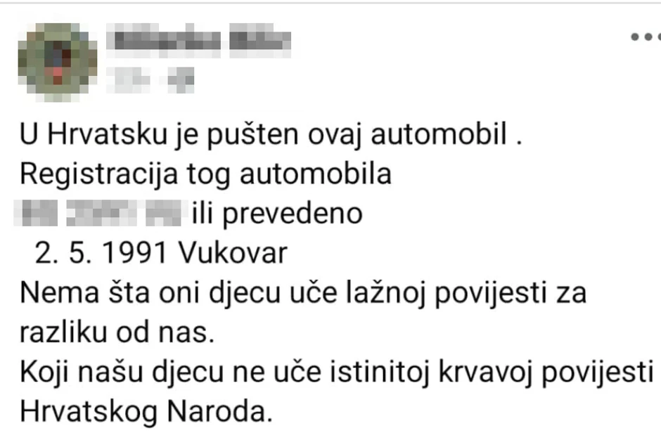 Objava na Fejsbuku
