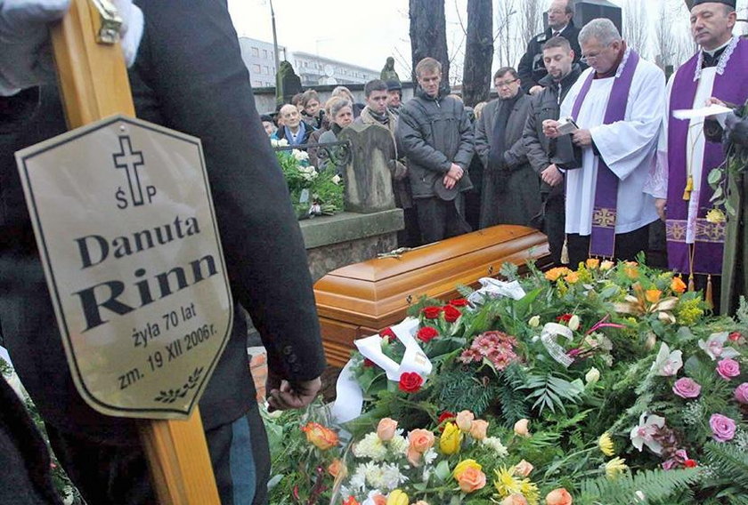 Pogrzeb Danuty Rinn na Powązkach