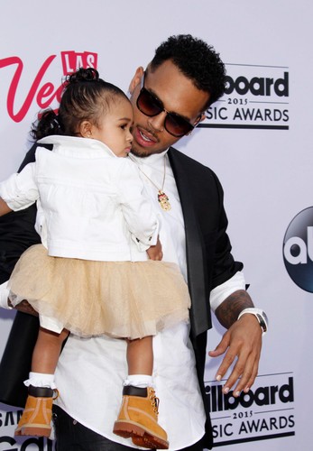 Chris Brown z córeczką Royalty