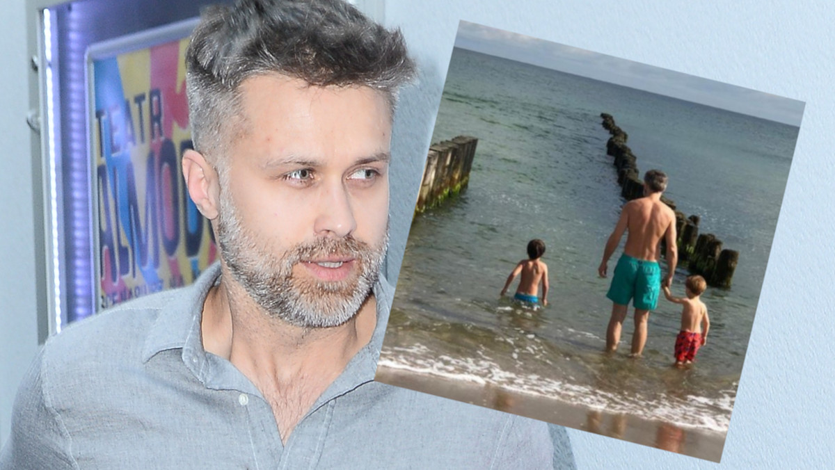 Maciej Zakościelny zabrał synów nad morze. Jednym zdjęciem wywołał burzę