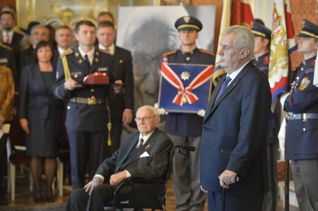 Nikolas Vinton i Miloš Zeman