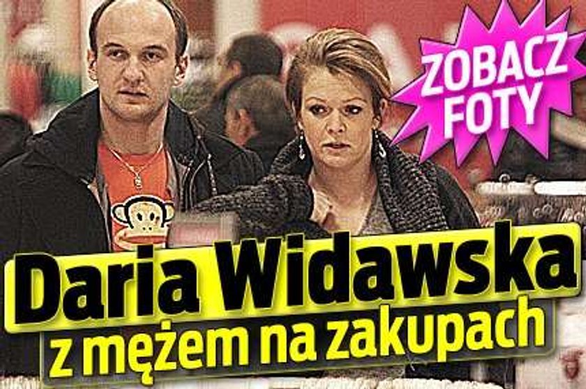 Widawska z mężem na zakupach