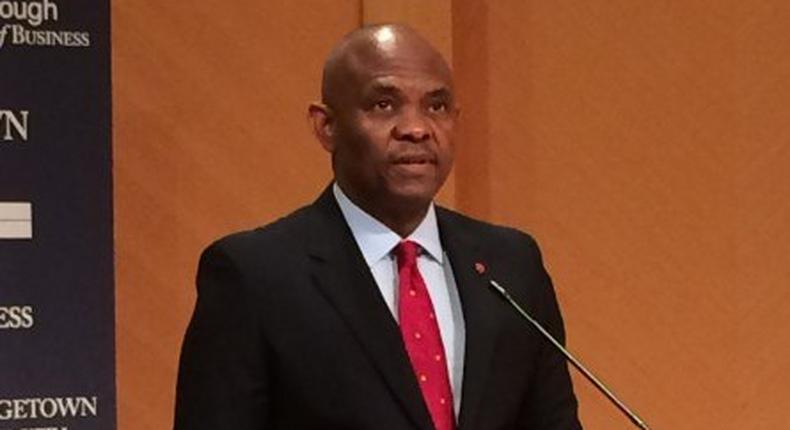 Leading African Entrepreneur, Tony Elumelu, speaking at Georgetown University