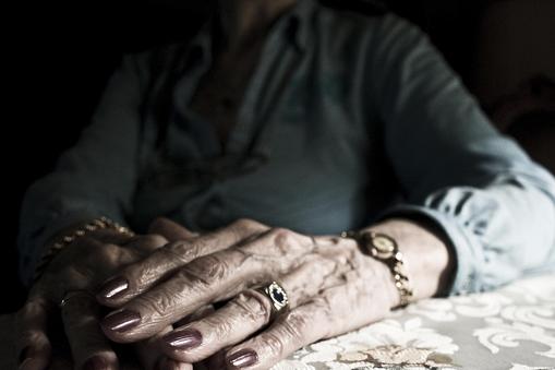 Close-up of a senior woman's hands, Buenos Aires, Argentina