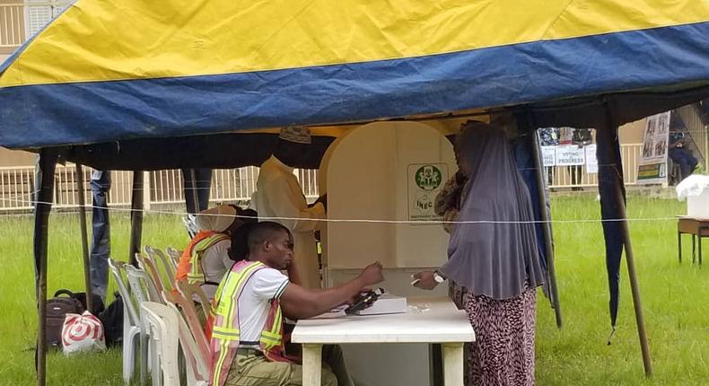 A polling booth in Osun state