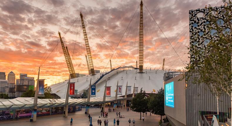 The O2 Arena is part of The O2 in London.Joseph Okpako/Getty Images