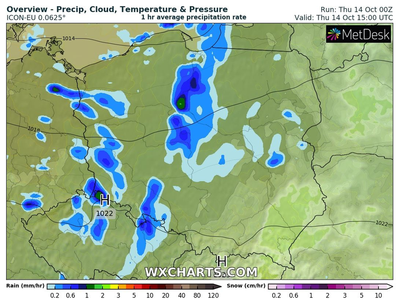 Przez Polskę wędrować ma dziś kolejny front atmosferyczny