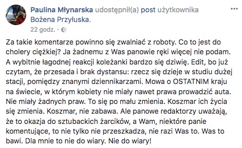 Post Pauliny Młynarskiej