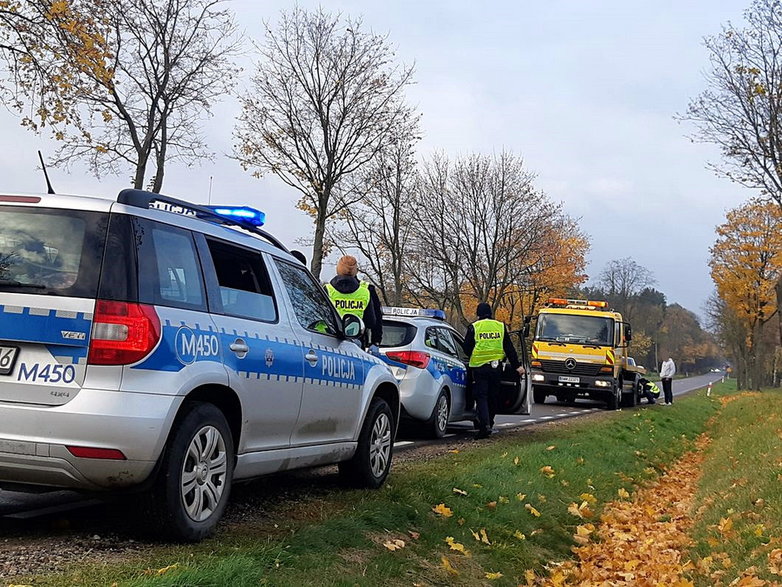 Jedno z zatrzymań "kuriera" przez policję z Bielska Podlaskiego