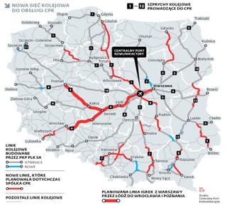 CPK rezygnuje z koncepcji kolejowych szprych [MAPA]