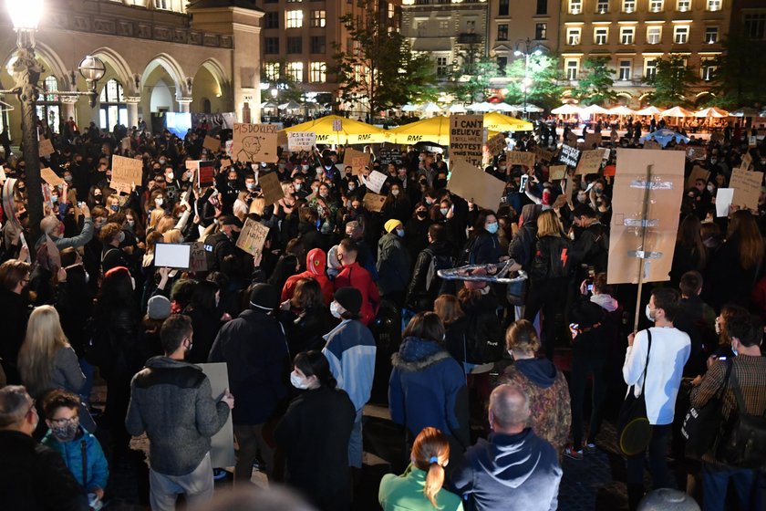 Kolejny protest w Krakowie