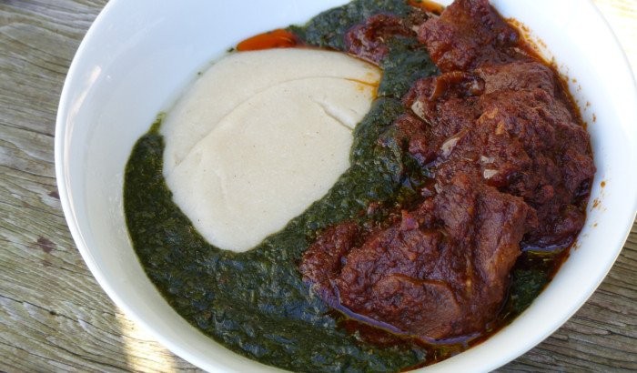 Tuo Zaafi and Ayoyo soup