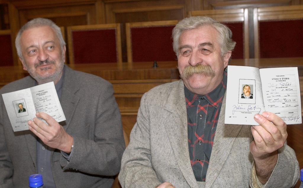 Humoristi Milan Lasica a Július Satinský.