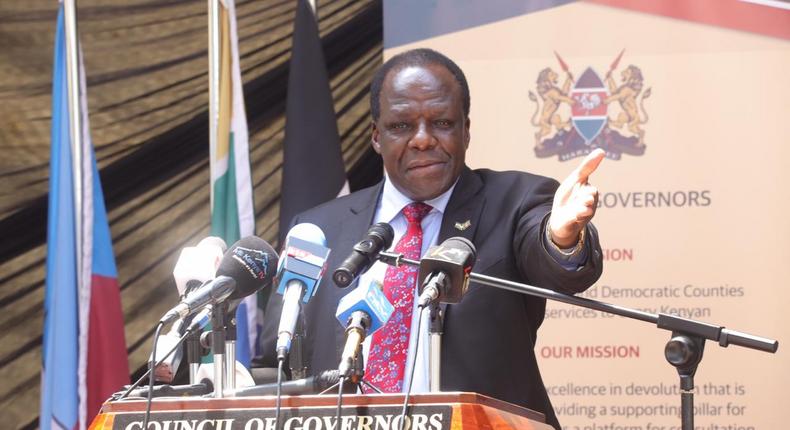 Council of Governors chair Wycliffe Oparanya