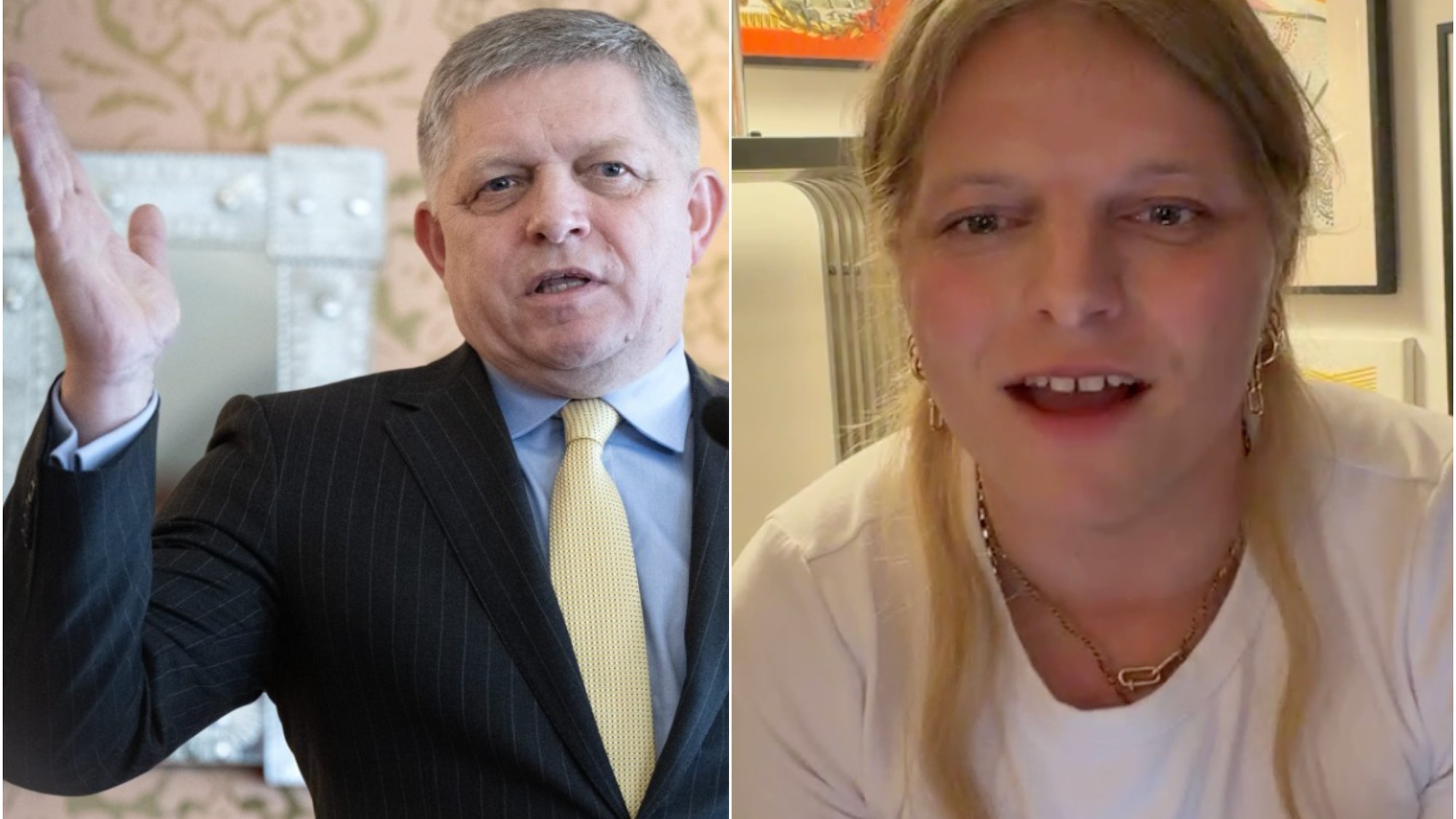 Robert Fico a Gwen McMullen