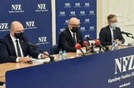 Konferencja prasowa po kontroli w szpitalu w Pszczynie, gdzie zmarła 30-letnia Izabela.