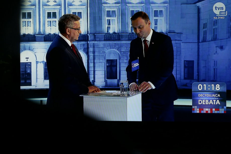 Bronisław Komorowski i Andrzej Duda w 2015 r.