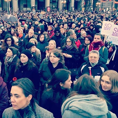 Kinga Rusin na Strajku Kobiet