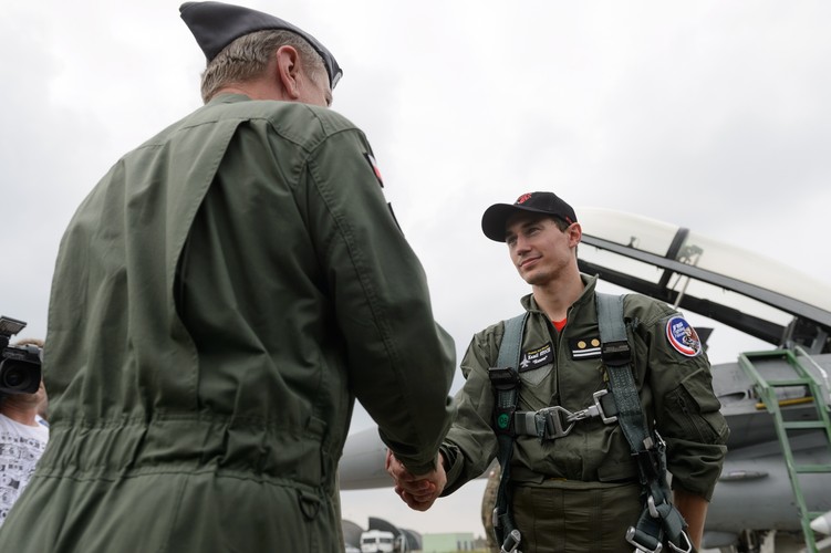 Kamil Stoch leciał myśliwcem F-16