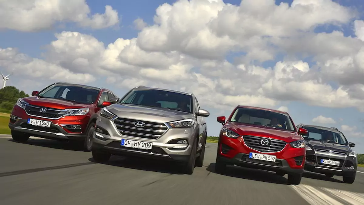 Czy SUV z Korei pokona rywali? Hyundai Tucson kontra Honda CR-V, Mazda CX-5 i Ford Kuga