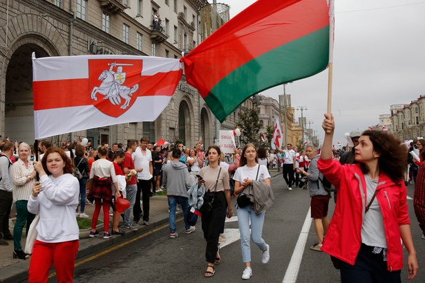 Protest w Mińsku