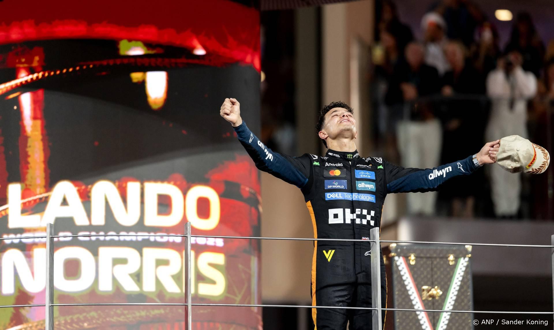 Norris neemt iconische startnummer 1 over van Verstappen