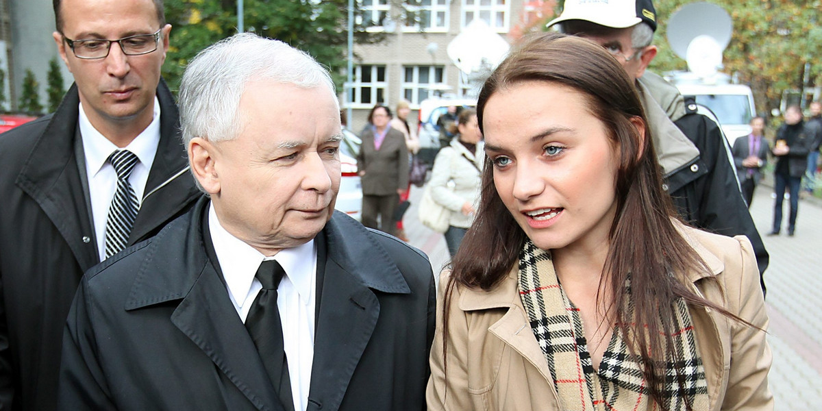 Ilona Klejnowska i Jarosław Kaczyński.