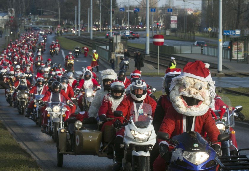 Mikołaje na motocyklach